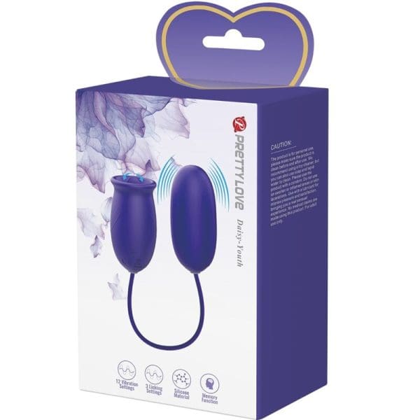 PRETTY LOVE - DAISY YOUTH VIOLET RECHARGEABLE VIBRATOR STIMULATOR 6